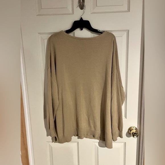 Ellos Pullover Pocket Sweater Tunic, Tan Size 1X 22β24 - Picture 5 of 7